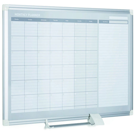 MasterVision 2' Magnetic Gold Monthly Planner - Right