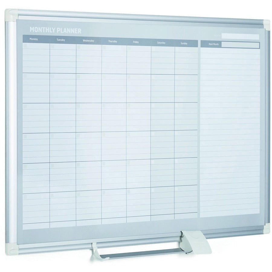 MasterVision 3' Magnetic Gold Monthly Planner - Right