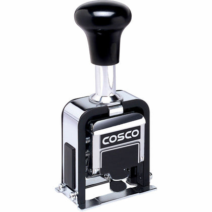 Cosco Automatic Numbering Machine: 6-Band Black Number Stamp - Stamps & Counters