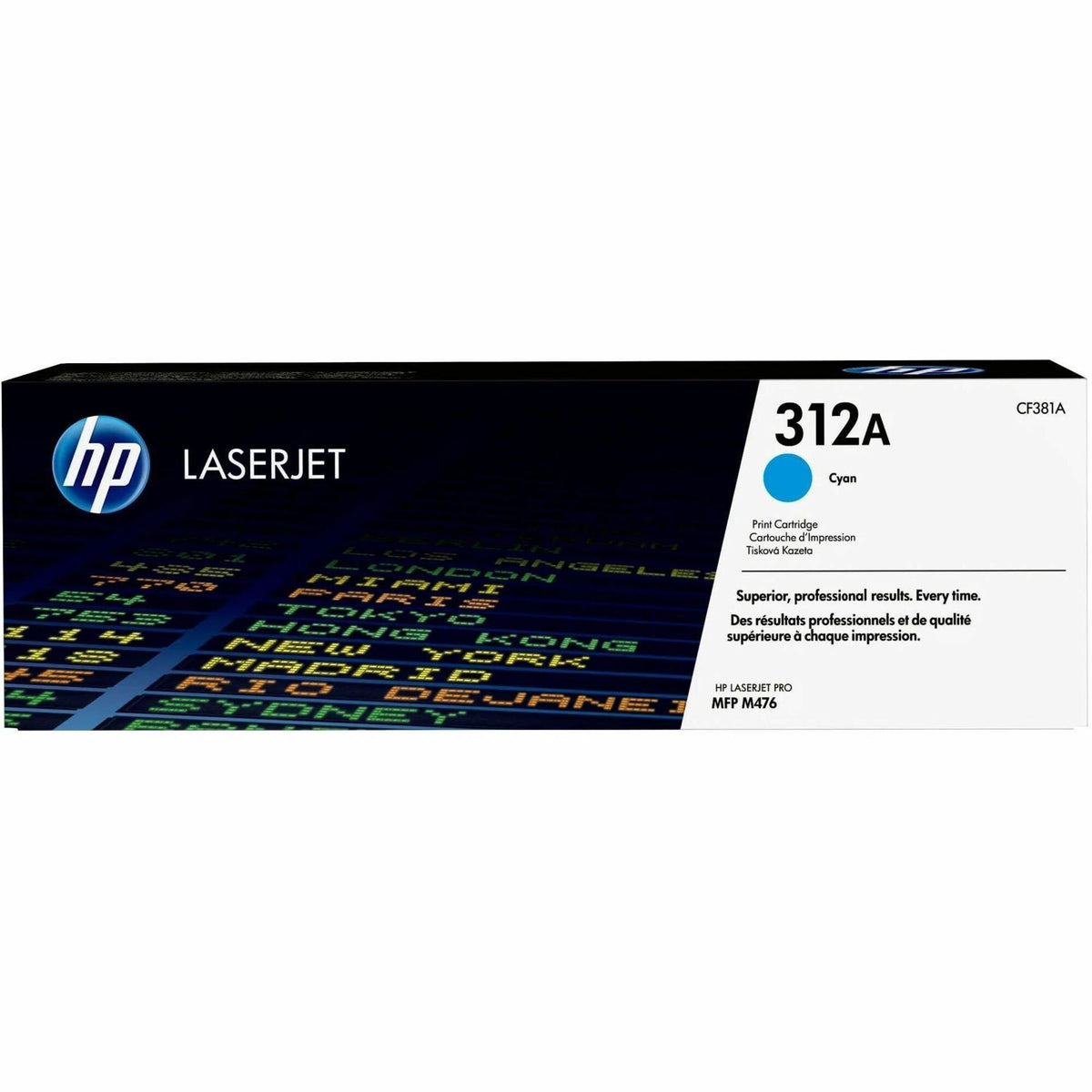 HP 312A (CF381A) Original Laser Toner Cartridge - Single Pack - Cyan - 1 Each - 2000