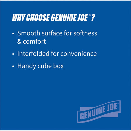 Genuine Joe Cube Box Facial Tissue - Alternate-Image2