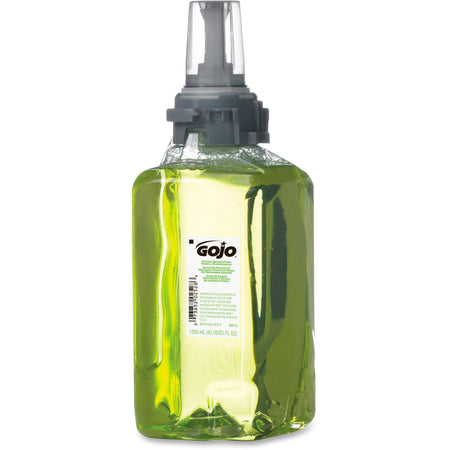 Gojo® ADX-12 GingerCitrus Handwash Refill - Ginger Citrus Scent - 1.32 quart - Pump Bottle Dispenser - Kill Germs - Hand, Skin, Hair, Body - Moisturizing - Green - Bio-based - 1 Each