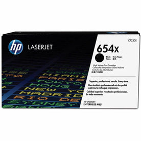 HP 654X (CF330X) Original High Yield Laser Toner Cartridge - Single Pack - Black - 1 Each - 1300
