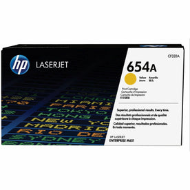 HP 654A (CF332A) Original Laser Toner Cartridge - Single Pack - Yellow - 1 Each - 2000