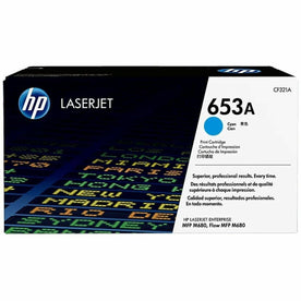 HP 653A (CF321A) Original Laser Toner Cartridge - Single Pack - Cyan - 1 Each - 1100