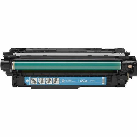 HP 653A (CF321A) Original Laser Toner Cartridge - Single Pack - Cyan - 1 Each - Alternate-Image1