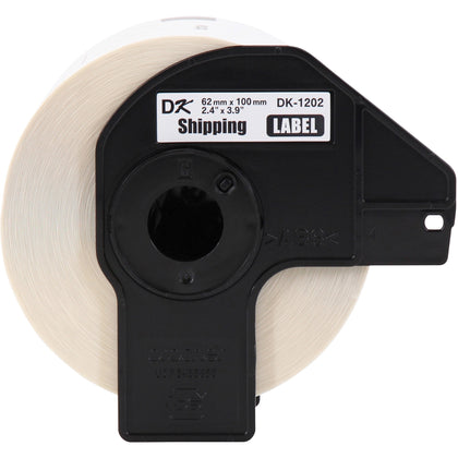 Brother DK Shipping Labels: White Paper 4’’ x 2 2/5’’ - 300/Roll - Label Maker Supplies