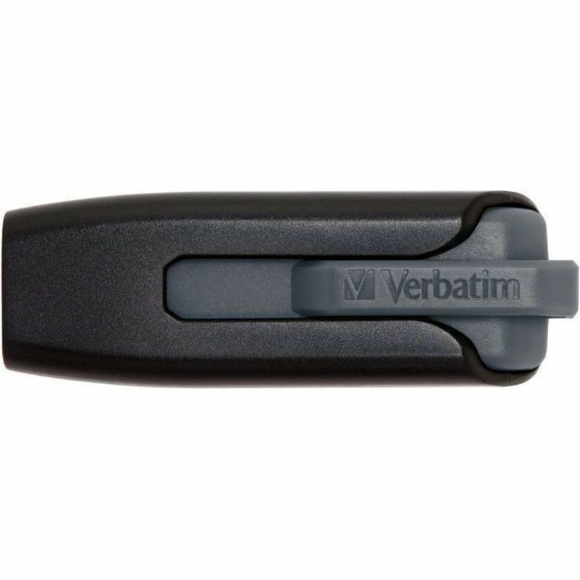 Microban 128GB Store 'n' Go V3 USB 3.2 Gen 1 Flash Drive - Gray - 128 GB - USB 3.2 (Gen 1) Type A - 80 MB/s Read Speed - 25 MB/s Write Speed - Gray - Lifetime Warranty - 1 Each