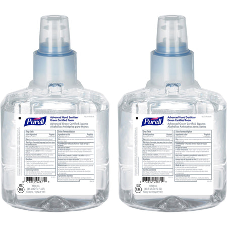 PURELL® Hand Sanitizer Foam Refill - 1.27 quart - Hand, Skin - Clear - Fragrance-free, Dye-free - 2 / Carton