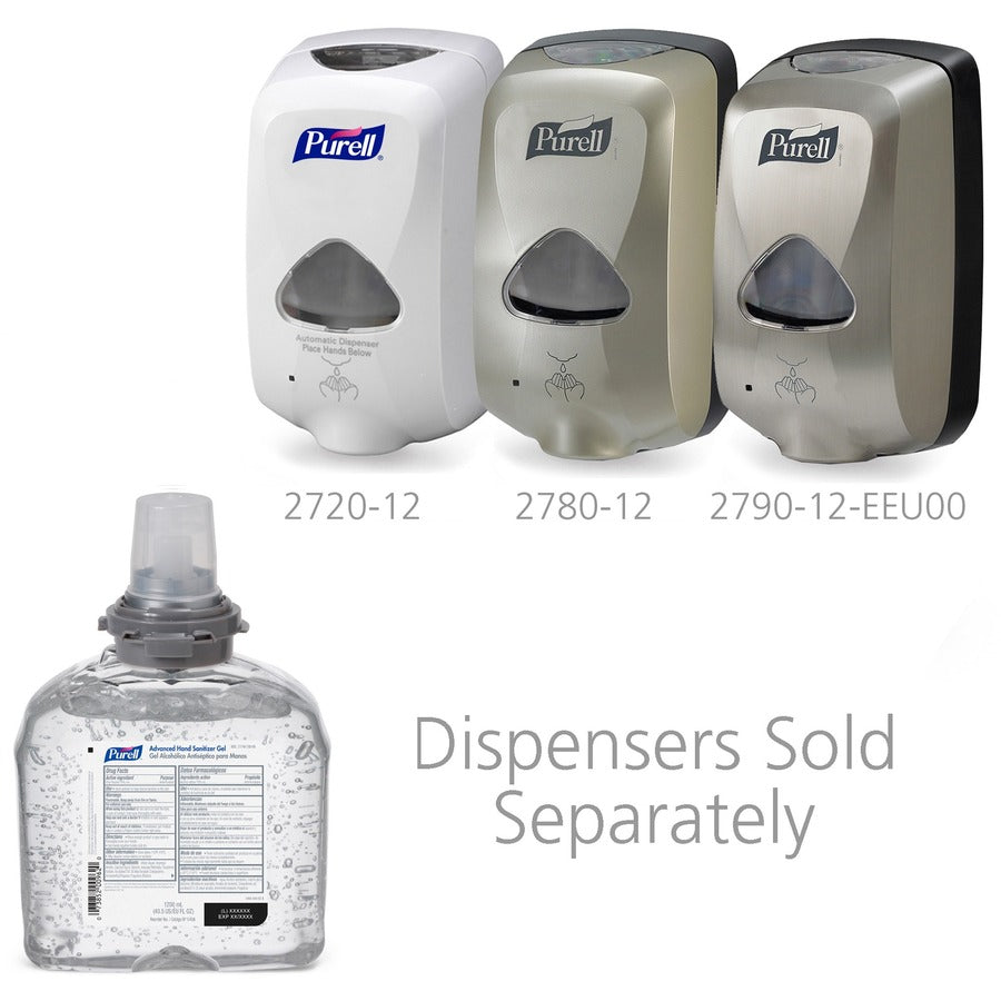 PURELL® Hand Sanitizer Gel Refill - 1.27 quart - Kill Germs - Hand, Skin - Moisturizing - Clear - 4 / Carton