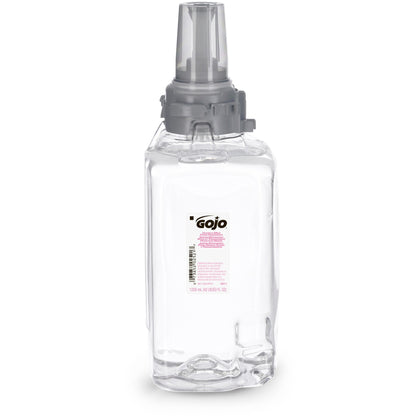 Gojo® ADX-12 Clear/Mild Handwash Refill - 1.32 quart - Push Pump Dispenser - Hand, Skin - Moisturizing - Clear - Dye-free, Fragrance-free, Rich Lather, Bio-based - 3 / Carton