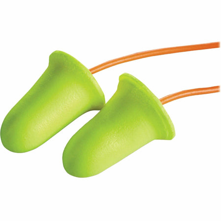 E-A-R soft FX Corded Earplugs - Noise Protection - Foam, Polyurethane - Yellow - Disposable, Corded - 2/Pair - 200 / Box