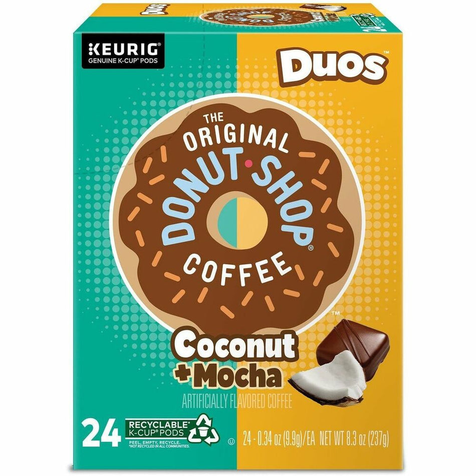The Original Donut Shop® K-Cup, Pod Coffee - Compatible with Keurig Brewer - Regular - Medium - K-Cup, Pod - Coconut Mocha - Kosher - 24 / Pack