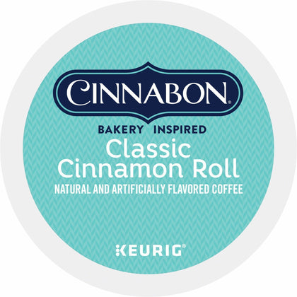 Cinnabon® K-Cup Pods: Classic Cinnamon Roll Coffee - 24 Pack