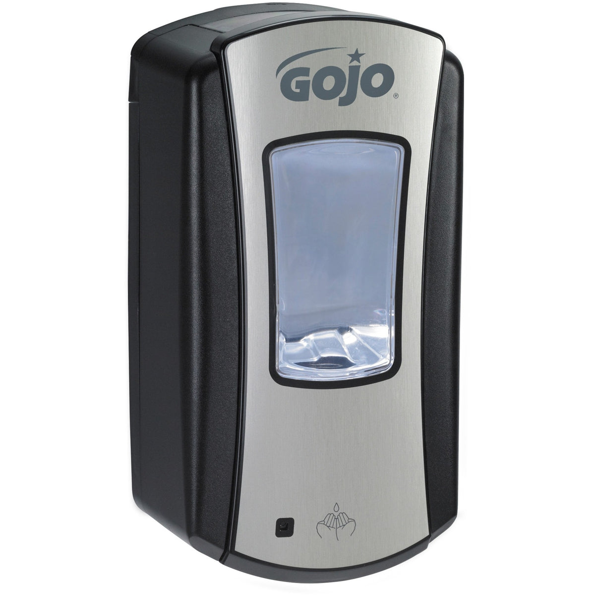 Gojo® LTX-12 Touch-free Foam Soap Dispenser - Automatic - 1.27 quart Capacity - Site Window, Refillable, Touch-free, Lockable, Skylight - Chrome, Black - 1 Each