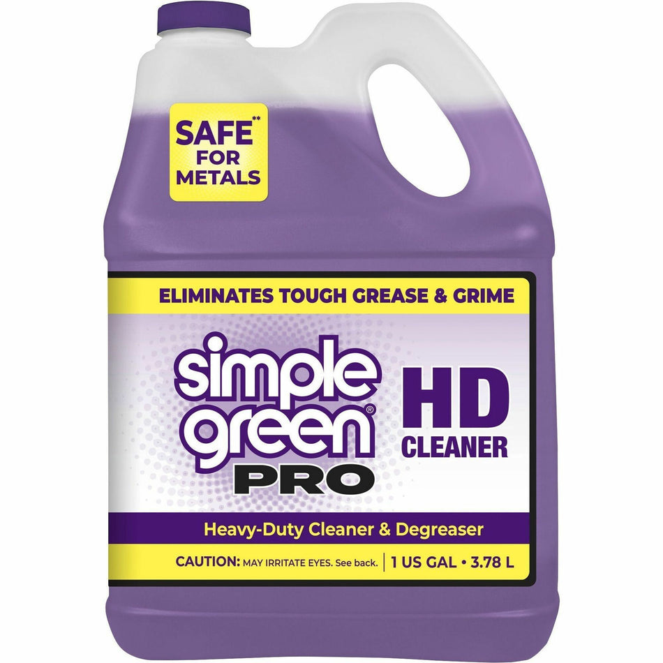 Simple Green Pro HD All-In-One Heavy-Duty Cleaner - For Multipurpose - Concentrate - Liquid - 128 fl oz (4 quart) - Heavy Duty, Non-corrosive, Fragrance-free - Purple - 1 Each