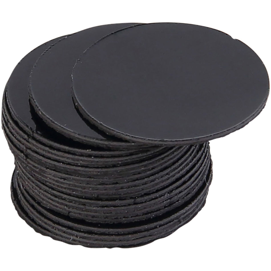 MasterVision Magnetic Color Coding Dots - 3/4" Diameter - Round - Black - Vinyl - 20 / Pack
