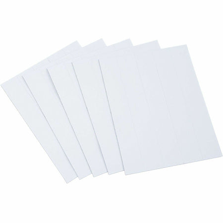 MasterVision 6" Magnetic Dry Erase Strips - 0.88" Length x 6" Width - White - For Board, Color Coding - 25 / Pack