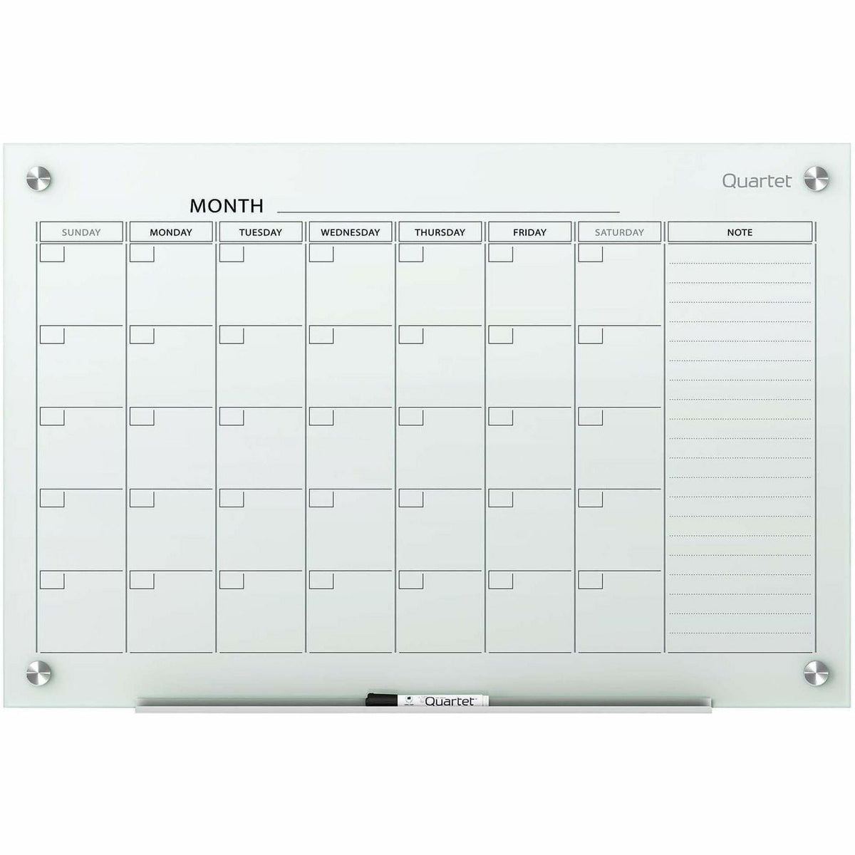 ACCO Glass Magnetic Calendar Board - 2000