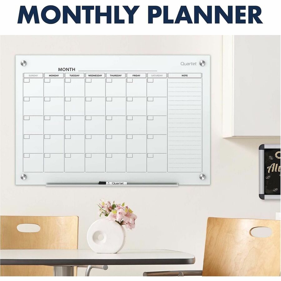 ACCO Glass Magnetic Calendar Board - Alternate-Image1