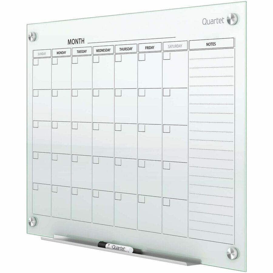 ACCO Glass Magnetic Calendar Board - Left