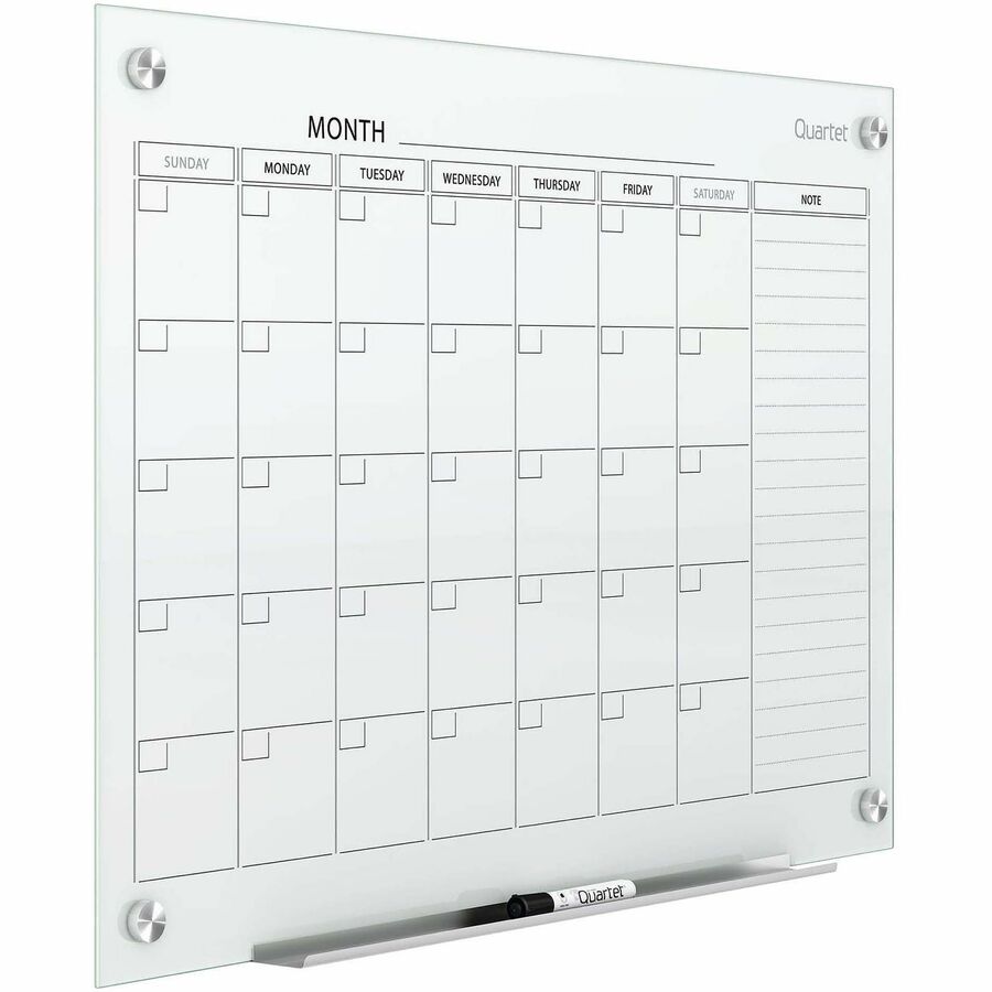 ACCO Glass Magnetic Calendar Board - Right