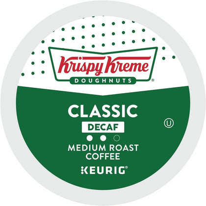 Krispy Kreme Decaf Coffee Pods - 24 Count Compatible with Keurig Brewer