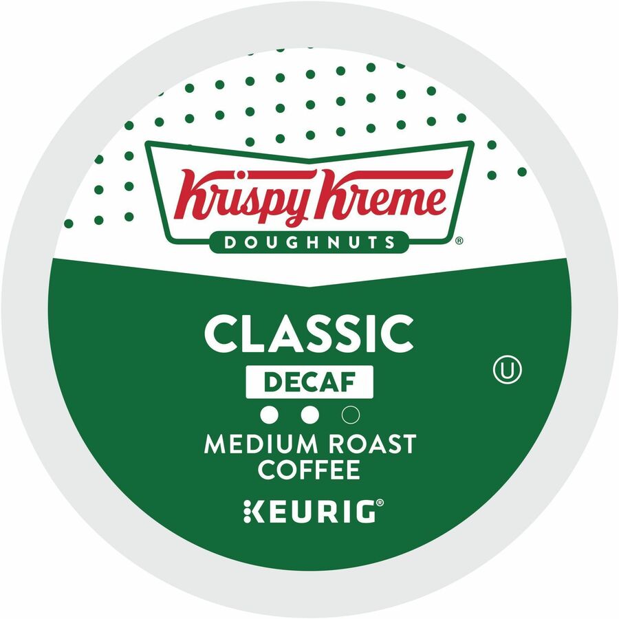Krispy Kreme K-Cup, Pod Classic Decaf Coffee, Keurig Single Serve K-Cup Pods, 24 Count - Compatible with Keurig Brewer - Full - K-Cup, Pod - Decaf, Classic - Kosher - Decaffeinated - 24 / Pack