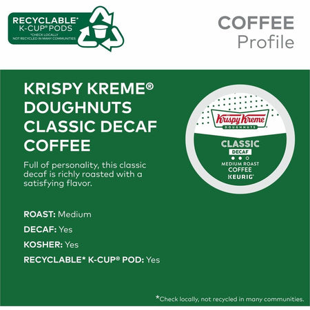 Krispy Kreme K-Cup, Pod Classic Decaf Coffee - Alternate-Image7
