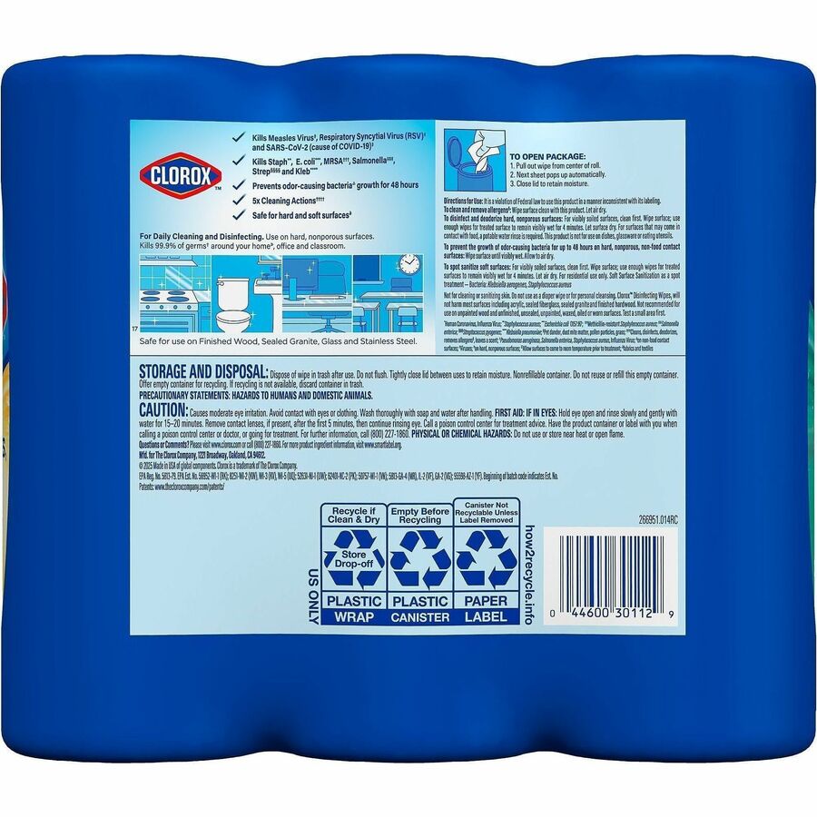 Clorox Disinfecting Cleaning Wipes Value Pack - Rear