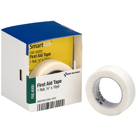 First Aid Only 10-yard First Aid Tape - 10 yd Length x 0.50" Width - White - For Secure Dressing, First Aid - 1 / Box
