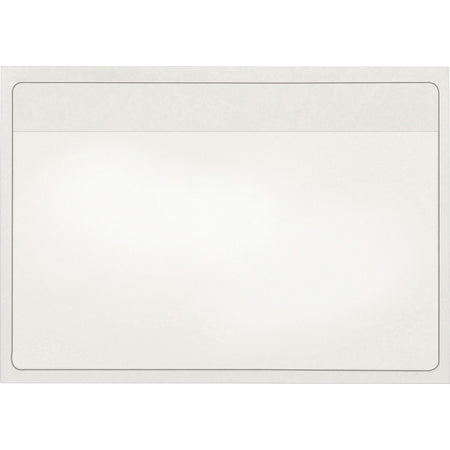 Cardinal®  HOLD IT Self-Adhesive Polypropylene Pockets - 3.6" Height x 5.3" Width x 100 mil Thickness - 1 x Card Capacity - For 5" x 3" Sheet - Ring Binder - Rectangular - Clear - Polypropylene - 100 / Box