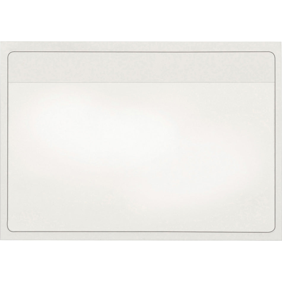 Cardinal®  HOLD IT Self-Adhesive Polypropylene Pockets - 3.6" Height x 5.3" Width x 100 mil Thickness - 1 x Card Capacity - For 5" x 3" Sheet - Ring Binder - Rectangular - Clear - Polypropylene - 100 / Box