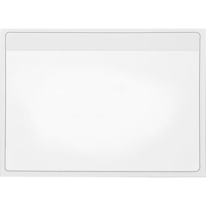 Cardinal® Self-Adhesive Poly Pockets: 4.5’’ x 6.3’’ - 100 mil - 100/Box - Index Cards & Accessories