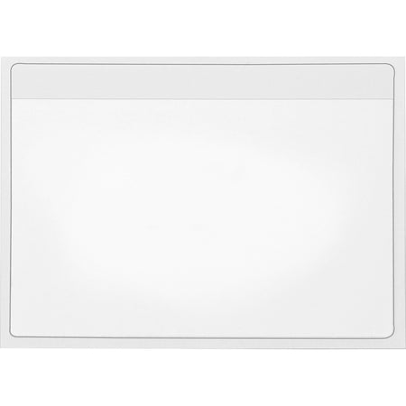 Cardinal®  HOLD IT Self-Adhesive Polypropylene Pockets - 4.5" Height x 6.3" Width x 100 mil Thickness - 1 x Card Capacity - For 6" x 4" Sheet - Ring Binder - Rectangular - Clear - Polypropylene - 100 / Box