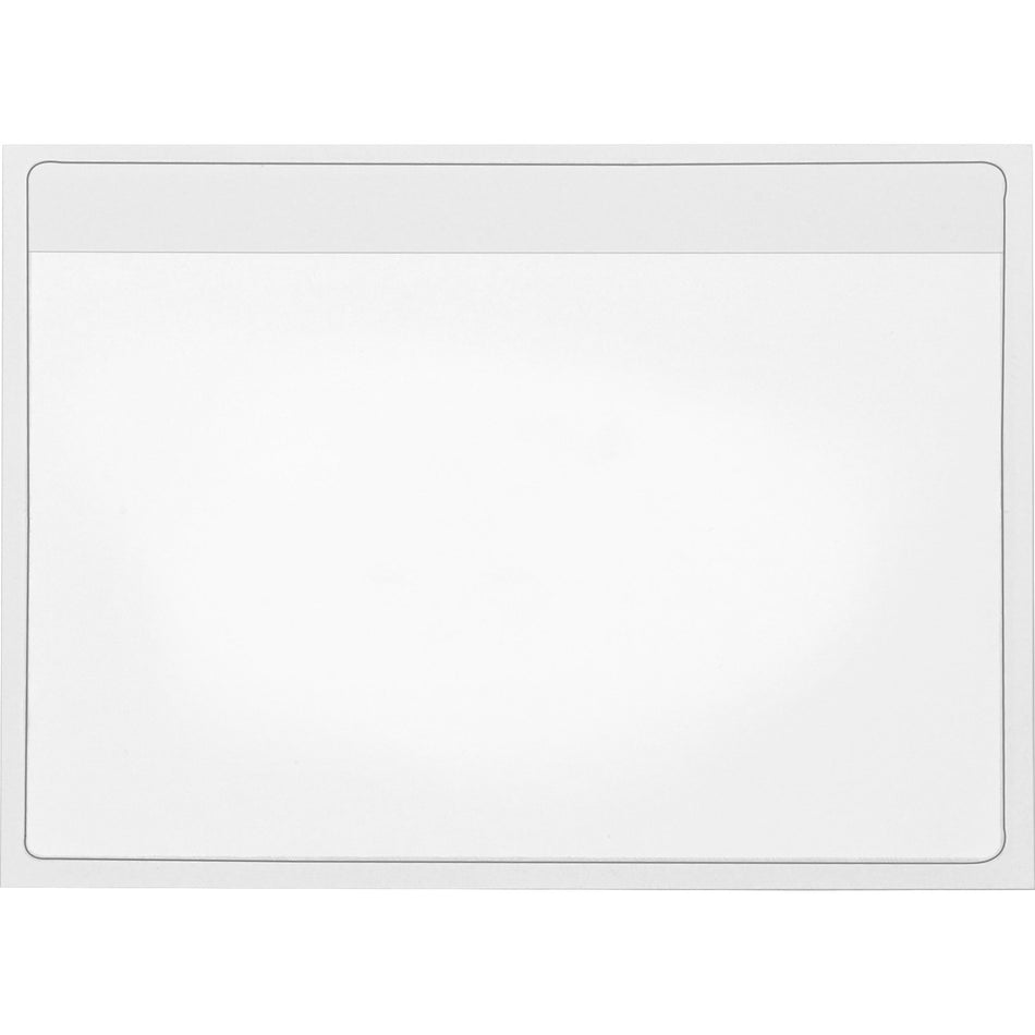 Cardinal®  HOLD IT Self-Adhesive Polypropylene Pockets - 4.5" Height x 6.3" Width x 100 mil Thickness - 1 x Card Capacity - For 6" x 4" Sheet - Ring Binder - Rectangular - Clear - Polypropylene - 100 / Box
