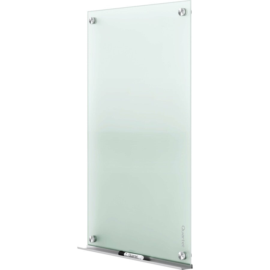 Quartet Infinity Glass Dry-Erase Whiteboard - 24" (2 ft) Width x 18" (1.5 ft) Height - Frost Tempered Glass Surface - Horizontal/Vertical - 1 Each