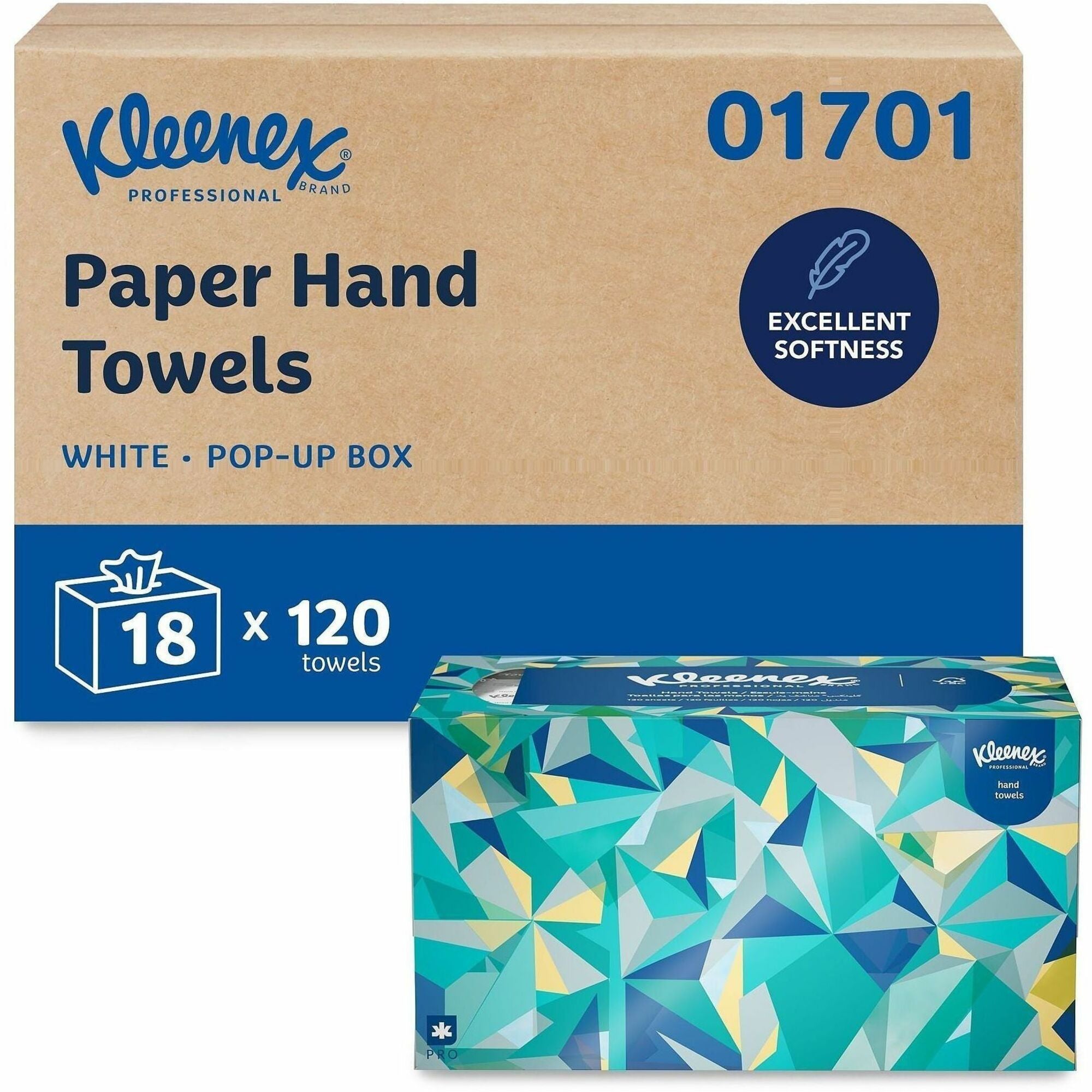 Kleenex Hand Towels with Premium Absorbency Pockets in a Pop-Up Box - 2000