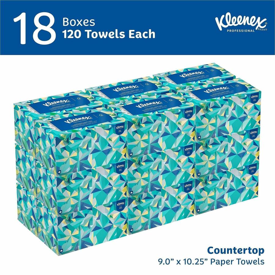 Kleenex Hand Towels with Premium Absorbency Pockets in a Pop-Up Box - Alternate-Image1