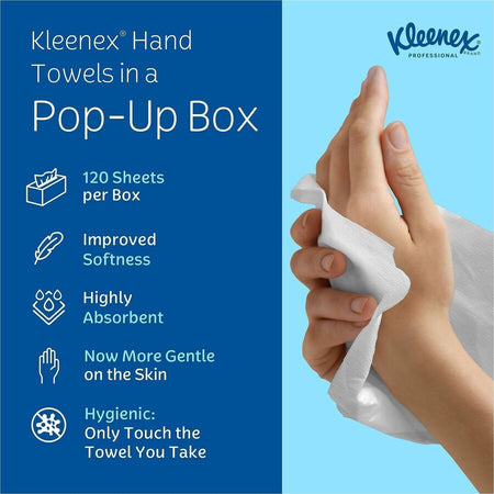 Kleenex Hand Towels with Premium Absorbency Pockets in a Pop-Up Box - Alternate-Image9