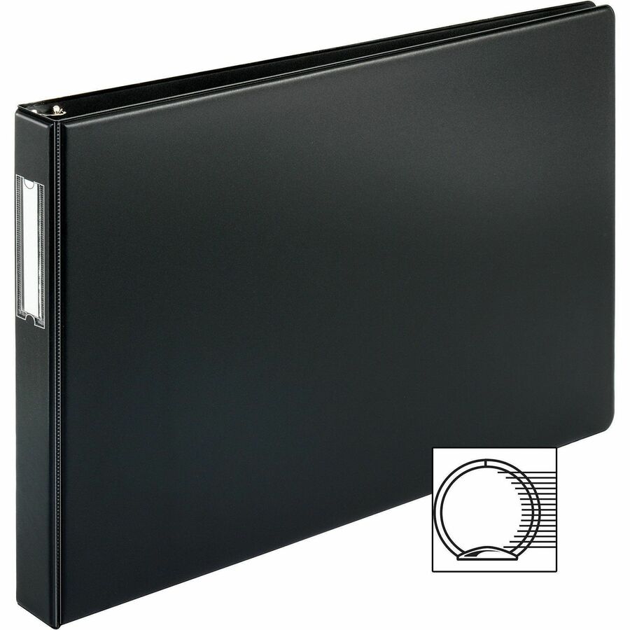 Business Source Tabloid-size Round Ring Reference Binder - Alternate-Image2