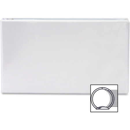 Business Source Tabloid-size Round Ring Reference Binder - Front