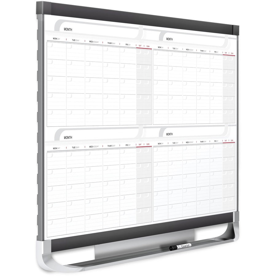 Quartet Prestige 2 Magnetic Calendar Total Erase Whiteboard - Right