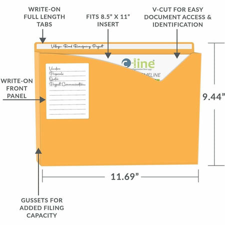 C-Line Full Tab Cut Letter File Jacket - Alternate-Image4