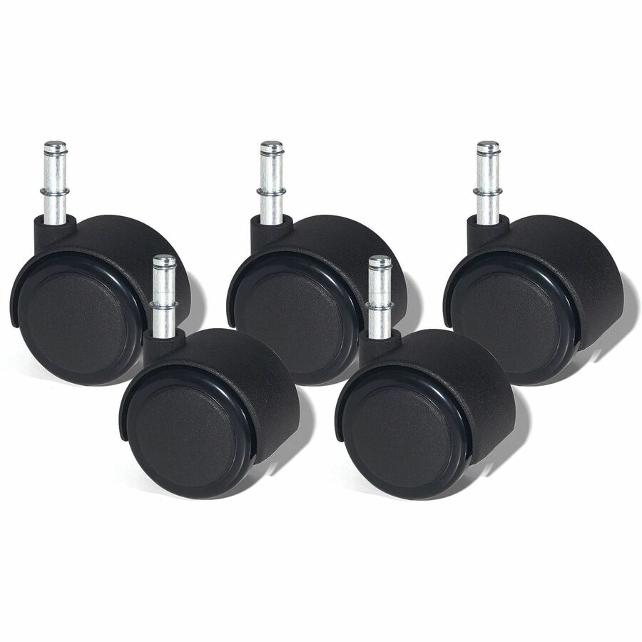 Lorell Premium Soft Dual-Wheel Casters Set - Left