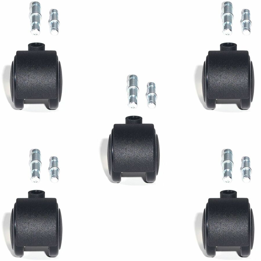 Lorell Premium Soft Dual-Wheel Casters Set - Front
