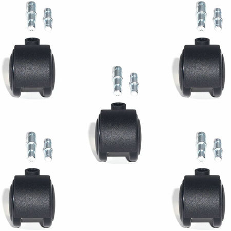 Lorell Premium Soft Dual-Wheel Casters Set - Front