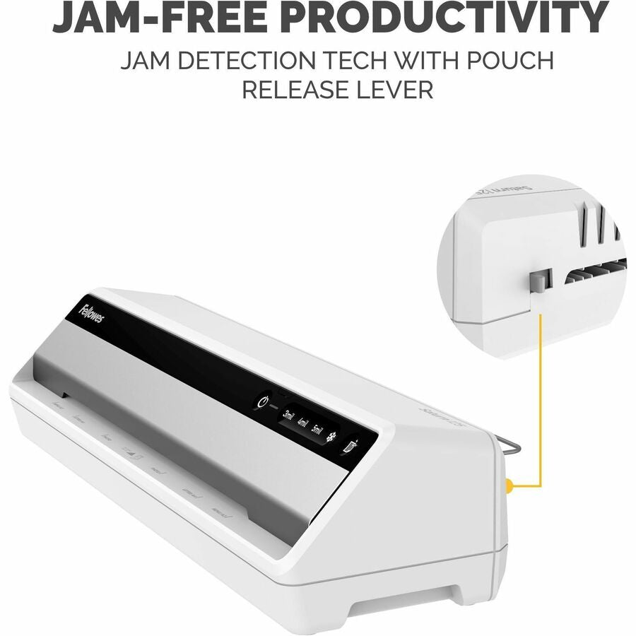 Fellowes Saturn3i 125 Laminator with Pouch Starter Kit - 12.50" Lamination Width - 5 mil Lamination Thickness - 4.1" Height x 20.9" Width x 5.8" Depth