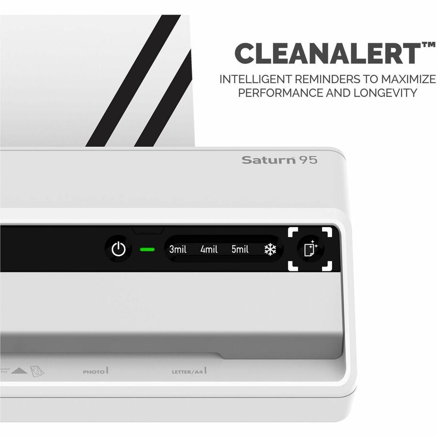 Fellowes Saturn3i 95 Laminator & Pouch Starter Kit - Pouch - 9.50" Lamination Width - 5 mil Lamination Thickness - 4.1" Height x 17.2" Width x 5.5" Depth
