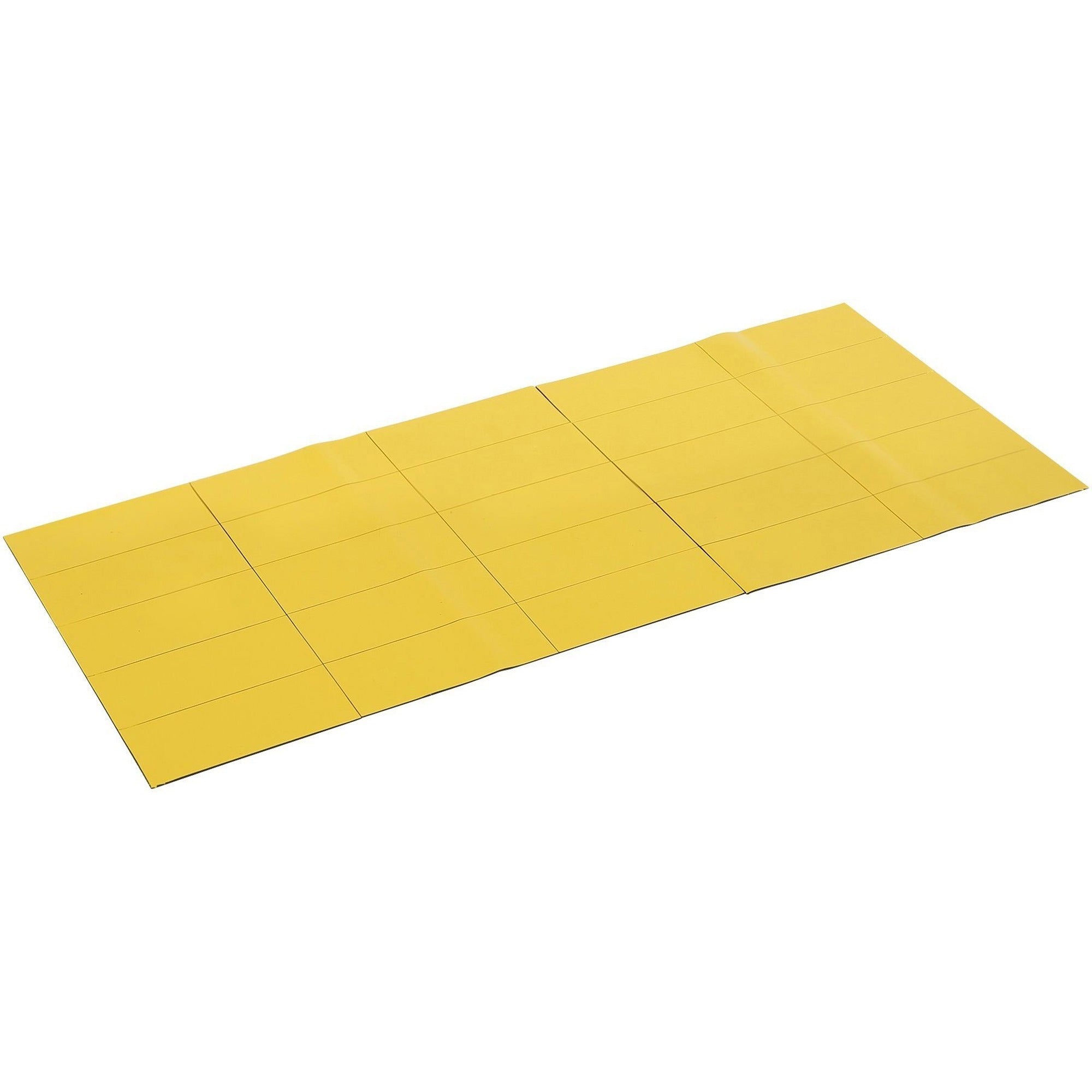 MasterVision 2" Magnetic Dry Erase Strips - 2" Length x 0.88" Width - Yellow - For Board, Steel - 25 / Bag